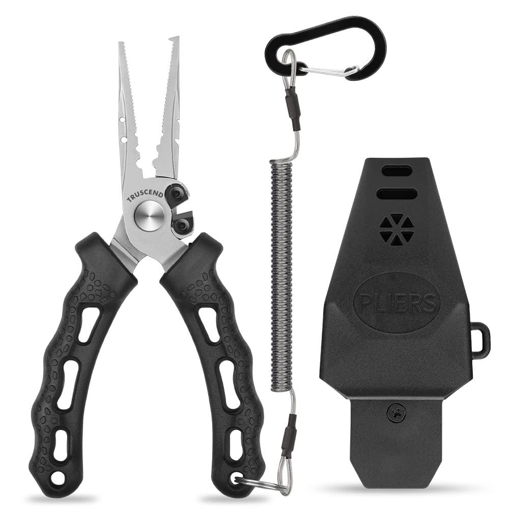 TRUSCEND Stainless Fishing Pliers Set with Sheath Lanyard – Truscend Fishing