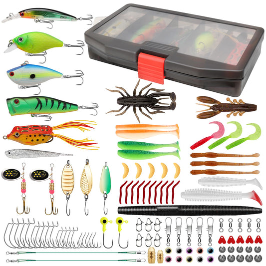TRUSCEND® Fishing Lure Making Kit with Tackle Box - 110pcs