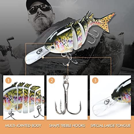 TRUSCEND Bionic Tilapia Jointed Swimbait with Tongue - Truscend Fishing