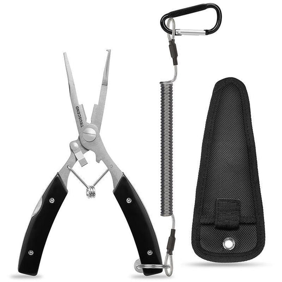 TRUSCEND Premium Fishing Pliers with Sheath Lanyard - Truscend Fishing