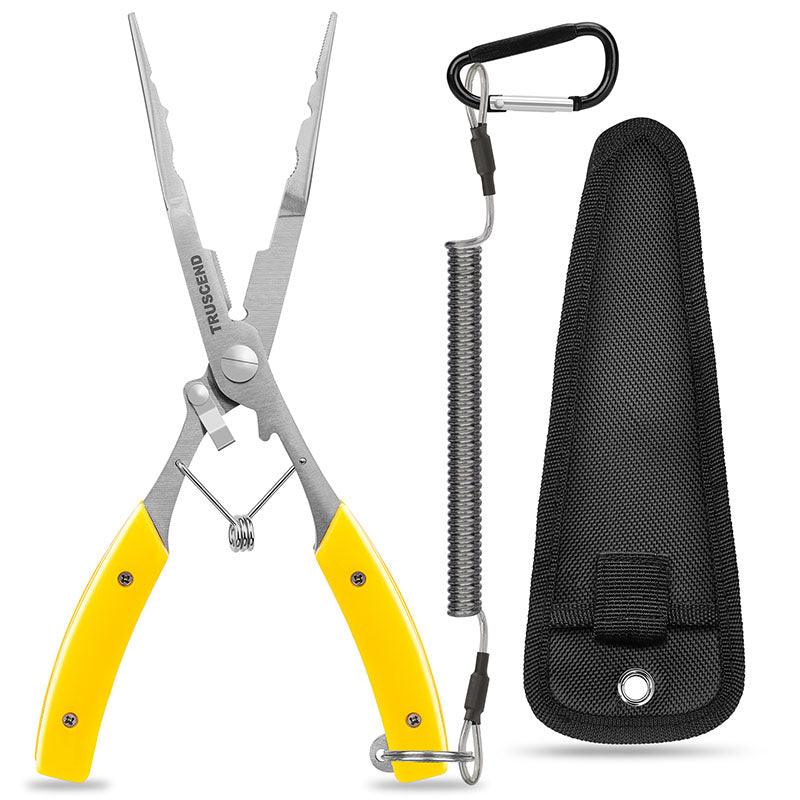 TRUSCEND Premium Fishing Pliers with Sheath Lanyard - Truscend Fishing