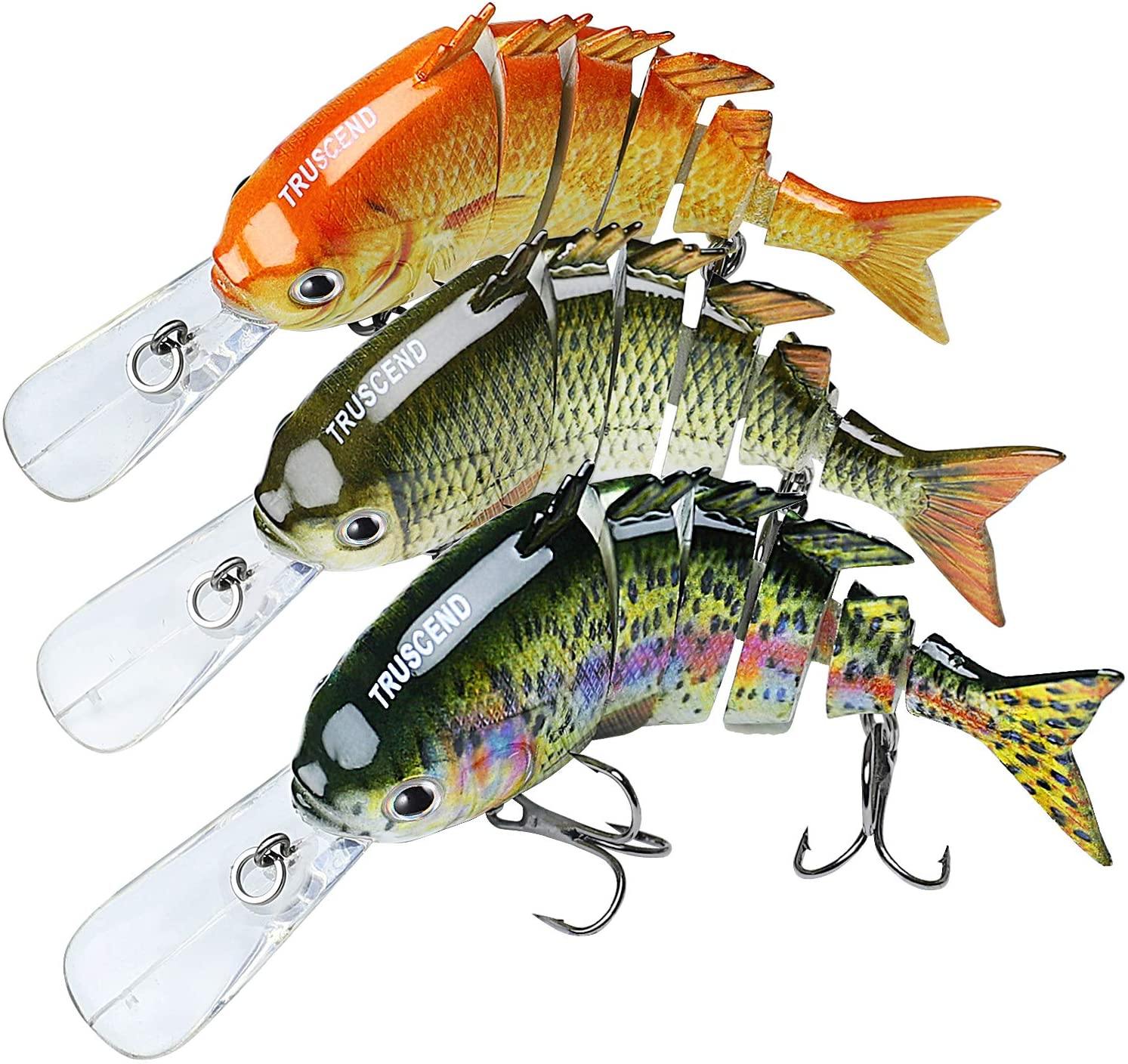 TRUSCEND Bionic Tilapia Jointed Swimbait with Tongue - Truscend Fishing
