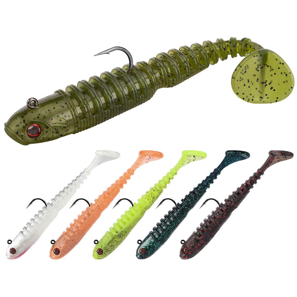 TRUSCEND Soft Bait Fishing Grubs Paddle Tail Lure - Truscend Fishing