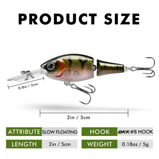 TRUSCEND Jointed Crankbait Suspending Bass Fishing Lure - Truscend Fishing