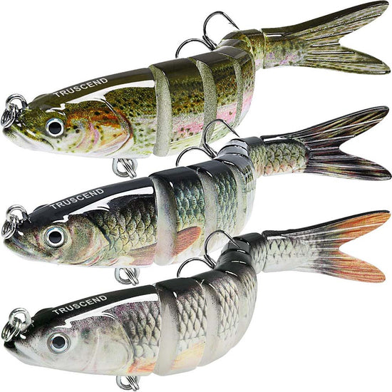 TRUSCEND Fishing Lures 8 Segmented Jointed Swimbait - Truscend Fishing