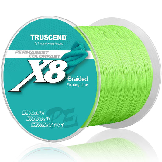 TRUSCEND Long Colorfast X8 Braided Fishing Line - Truscend Fishing
