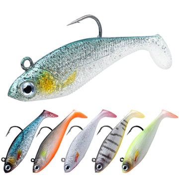 TRUSCEND Paddle Tail Swimbait with Pre-rigged Jig Head - Truscend Fishing
